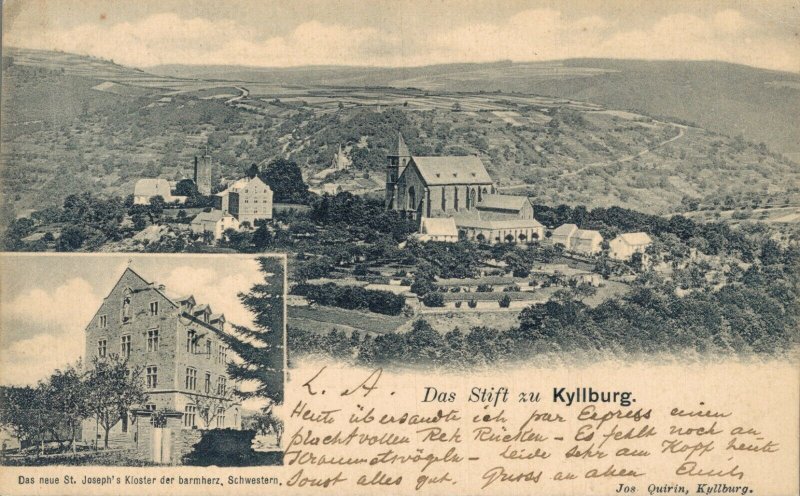 Germany Das Stift zu Kyllburg Vintage Postcard 07.97
