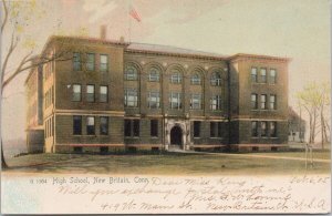 New Britain CT High School c1905 Rotograph Postcard H21