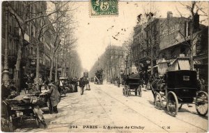 CPA PARIS 17e Avenue de Clichy (1249013)