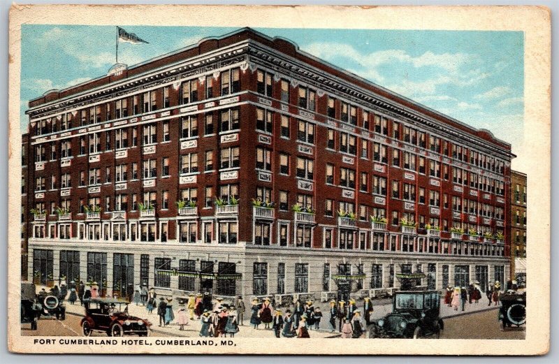 Vtg Maryland MD Fort Cumberland Hotel 1920s View Old Postcard