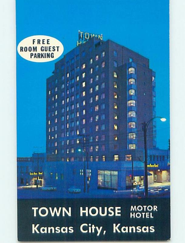 Unused Pre-1980 HOTEL SCENE Kansas City Kansas KS B0985