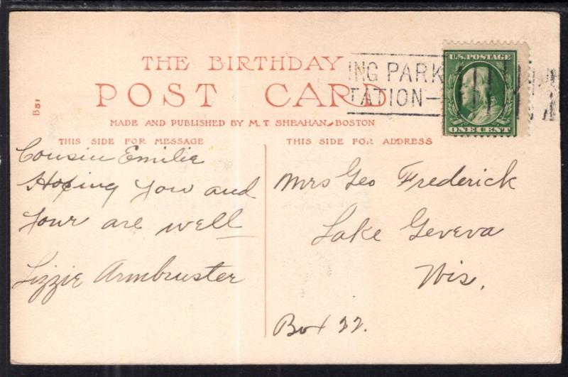 Birthday Greetings Flowers Scene