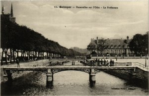 CPA QUIMPER - Passerelles sur l'Odet - La Prefecture (252464)