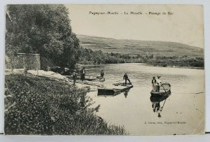 France Pagny Moselle Passage du Bac c1908 Postcard L13