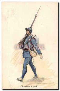 Old Postcard Militaria Hunters walk