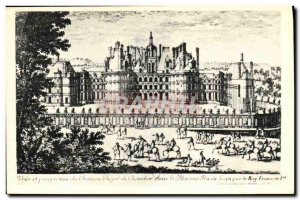Old Postcard Chambord Castle