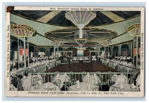 1920's Strand Roof Cascades Inside View Broadway New York City. Postcard P30E