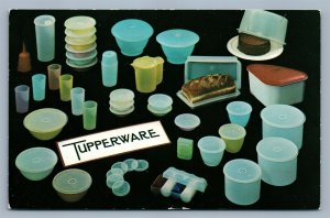 PLASTIC TUPPERWARE MANUFACTURE ADVERTISING VINTAGE POSTCARD