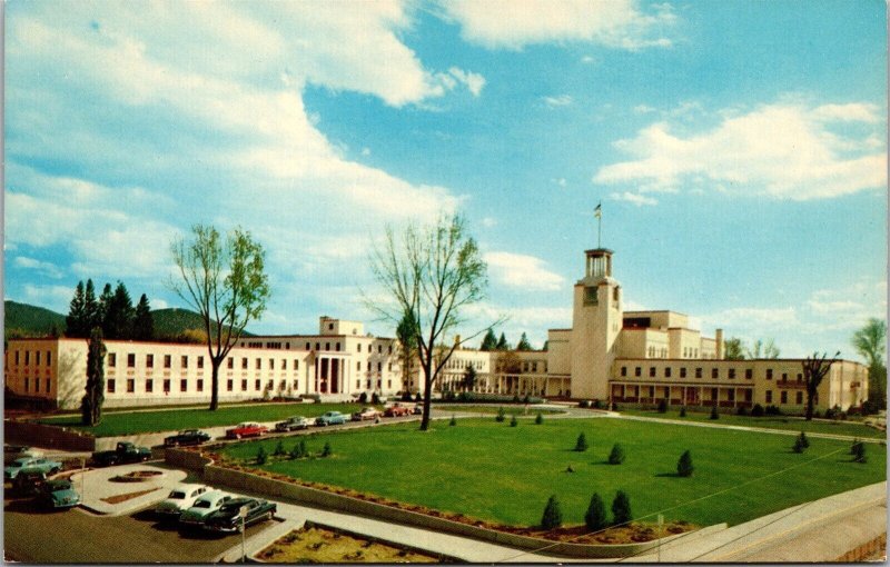 Vtg Santa Fe New Mexico NM State Capitol 1950s Unused Chrome View Postcard