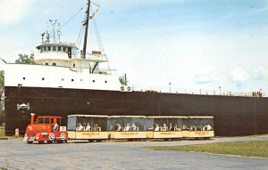 Soo Tour Train Passing The S.S Valley Camp Sault Ste. Marie MI 