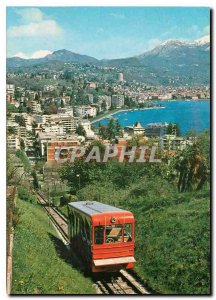 Modern Postcard Lugano paradiso funicolare S Salvatore