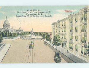 Divided-Back WINSTON HOTEL Washington DC H1429