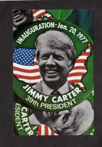 President Jimmy Carter Inauguration 1997 Political Button 39th Postcard