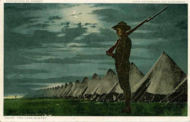 U.S. Military, WWI. U.S. Army, The Lone Sentry