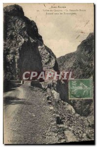 Old Postcard The Queyras Valley Alps New Road Tunnel under the turnstiles