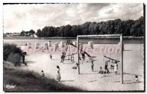 Old Postcard Chateauneuf Sur Loire The Beach