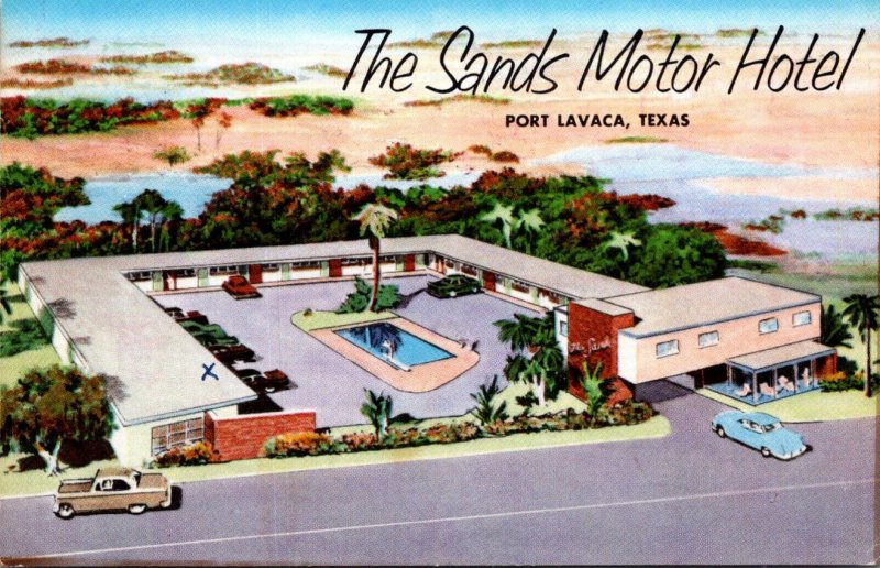 Texas Port Lavaca The Sands Motor Hotel 1957