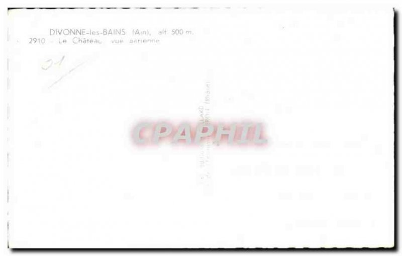 Old Postcard divenne les Bains Ain Chateau