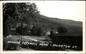 Arlington VT Vermont Norman Rockwell Home c1930-50s Real Photo Vintage Postcard