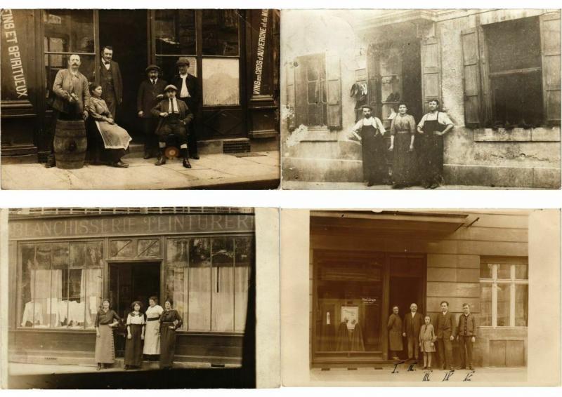 REAL PHOTO FRANCE CARTE PHOTO 94 CPA Lot of BETTER Incl. SHOPFRONTS !