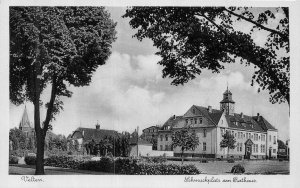 Velten Germany Rathaus City Hall Schmuckplatz 1938 Postcard German RPPC