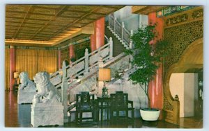 Marble staircase Chi-Lin Pavilion Grand Hotel TAIPEI TAIWAN Postcard