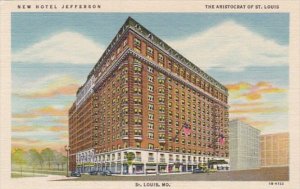 Missouri St Louis New Hotel Jefferson Curteich