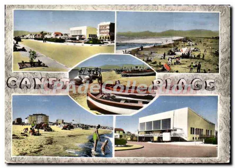 Modern Postcard Canet Beach Casino the new buildings lamparo