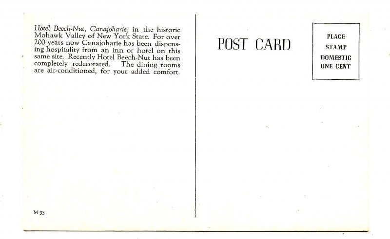 NY - Canajoharie. Hotel Beech-Nut