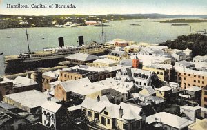 Hamilton, Capital of Bermuda Bermuda Writing on back 