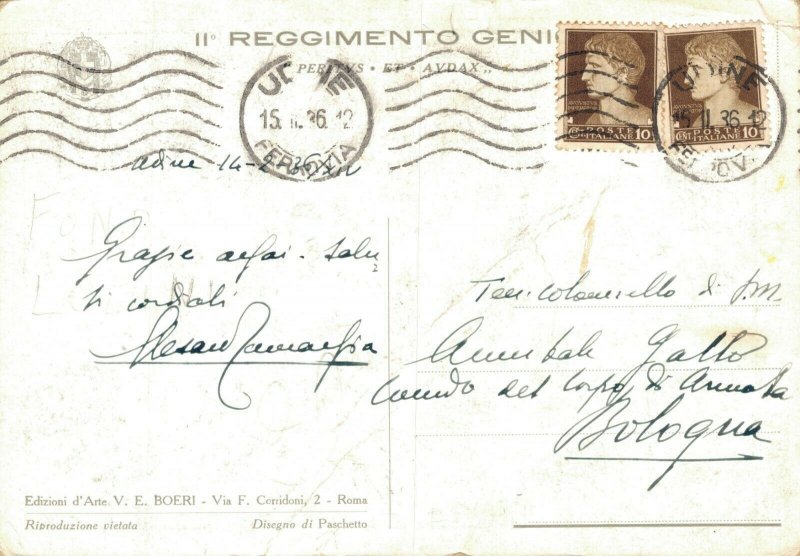 Italy Military Reggimento Genio Peritus Et Audax BS.03