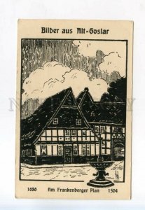 528258 Germany OLD GOSLAR Frankenberger Plan Street Woltereck Vintage postcard