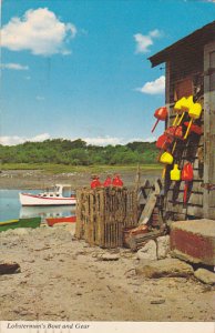 Lobsterman's Boat and Gear Maine 1973