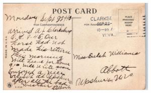 1913 I Am Vaiting Here For You In Clarksburg, WV Dutch Boy Postcard