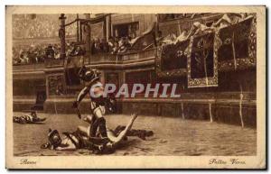 Postcard Old Arena Gladiators Roma