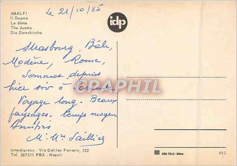 Modern Postcard Amalfi Il Duomo