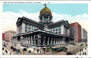 Post Office and Federal Building Chicago Illinois Postcard
