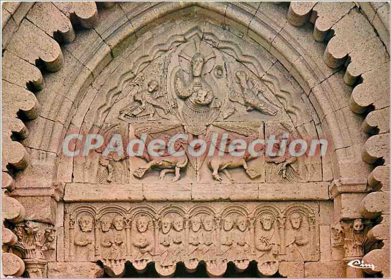 Postcard Modern Priory of Ganagobie (Alpes de Haute Prov) The tympanum of the...