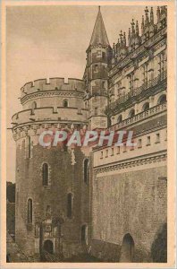 'Old Postcard Chateau d''Amboise Charles VIII and the Tower Forge Iron Balcon...