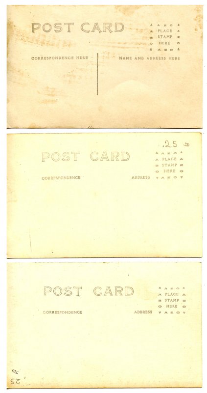 3 RPPC's - Houses