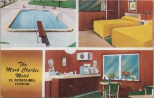 Postcard The Mark Charles Motel St Petersburg Florida FL