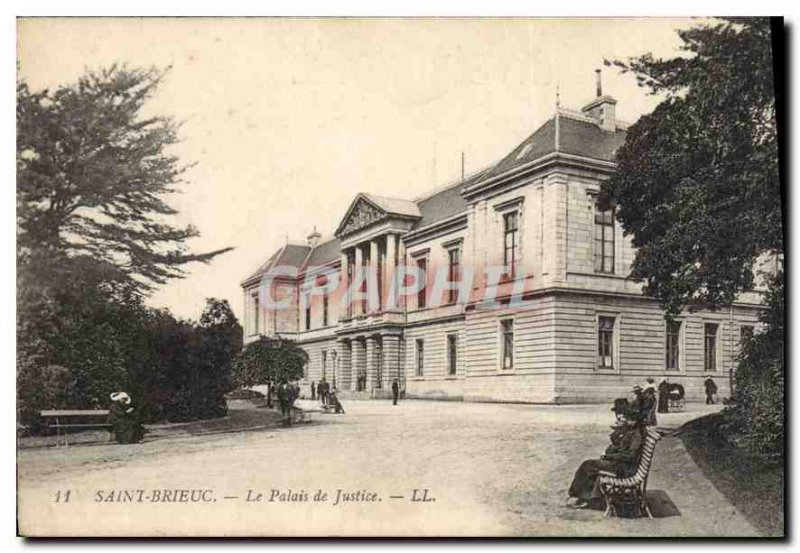 Old Postcard ST-BRIEUC. The Courthouse