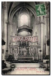 Old Postcard Poitiers Cathedral of St. Peter the Altar