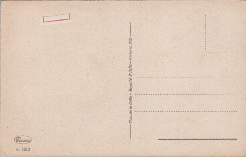 Comic Funny Man is Beaten during Boxing Vintage Postcard B180