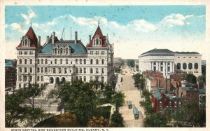 Vintage Postcard State Capitol And Education Building Albany New York CEH Pub.