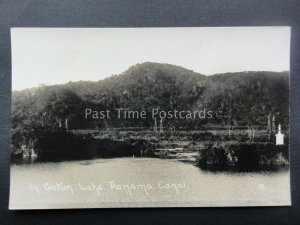 Central America THE PANAMA CANAL In Gatun Lake - Old RP Postcard