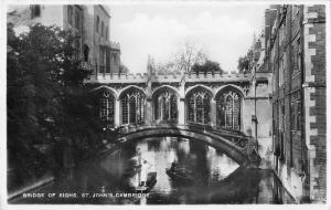 BR80160 bridge of sighs st john s cambridge real photo   uk