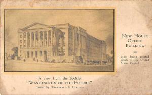 Washington DC in the future House Office Building Vintage Postcard JE229147