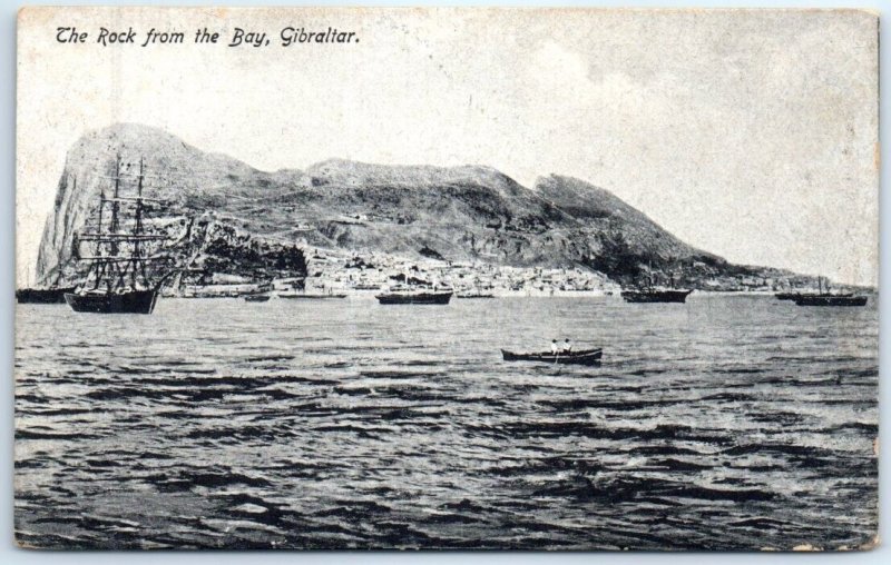 Postcard - The Rock from the Bay, Gibraltar - British Overseas Territory