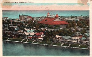 Vintage Postcard 1932 Ocean Grove Buildings Auditorium Root Top New Jersey NJ